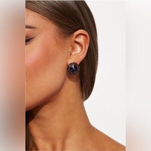 Rhinestone Stud Earrings